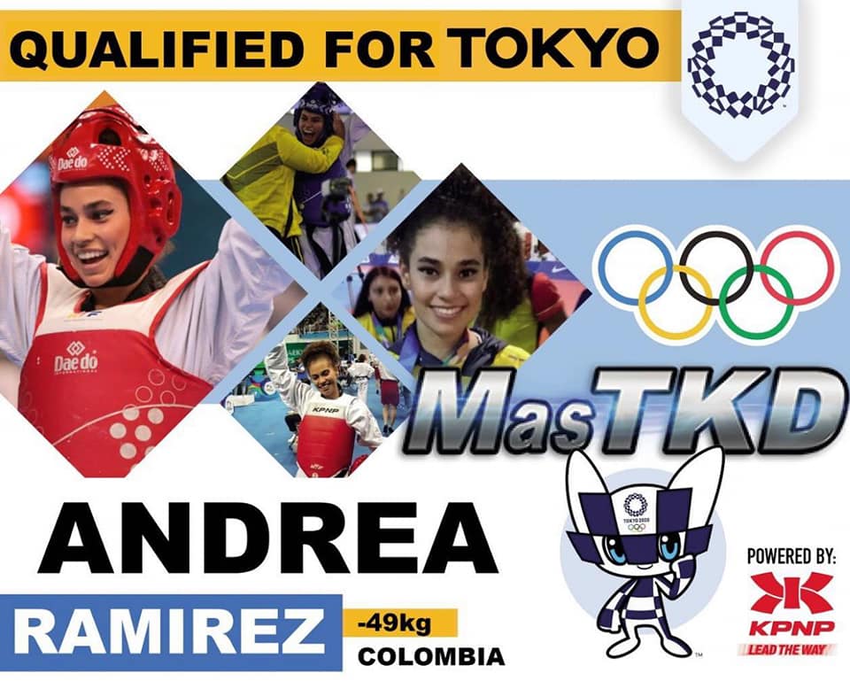 La taekwondoga boyacense Andrea Ramírez clasificó a Juegos Olímpicos