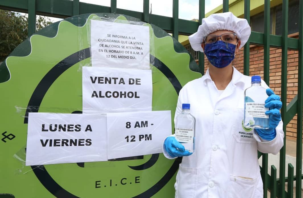 Nueva Licorera de Boyacá continúa con la venta de alcohol etílico