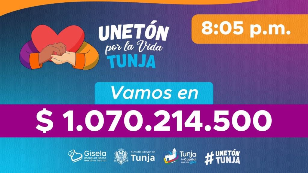 Gran cifra recolectada en la UNEtón de Tunja