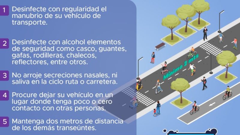 Medidas preventivas para usuarios de motocicletas y bicicletas