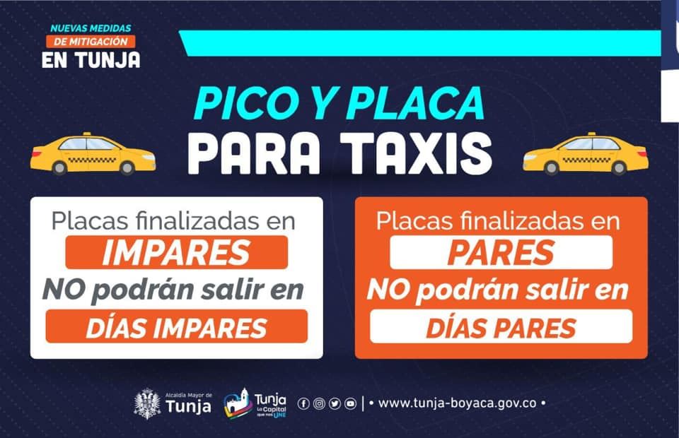 ¡Este es el pico y placa para taxis a partir del 20 de mayo 2020!