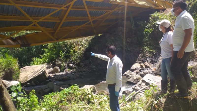 Con puente militar, se restablecerá paso vehicular en quebrada La Locha, jurisdicción de Maripí