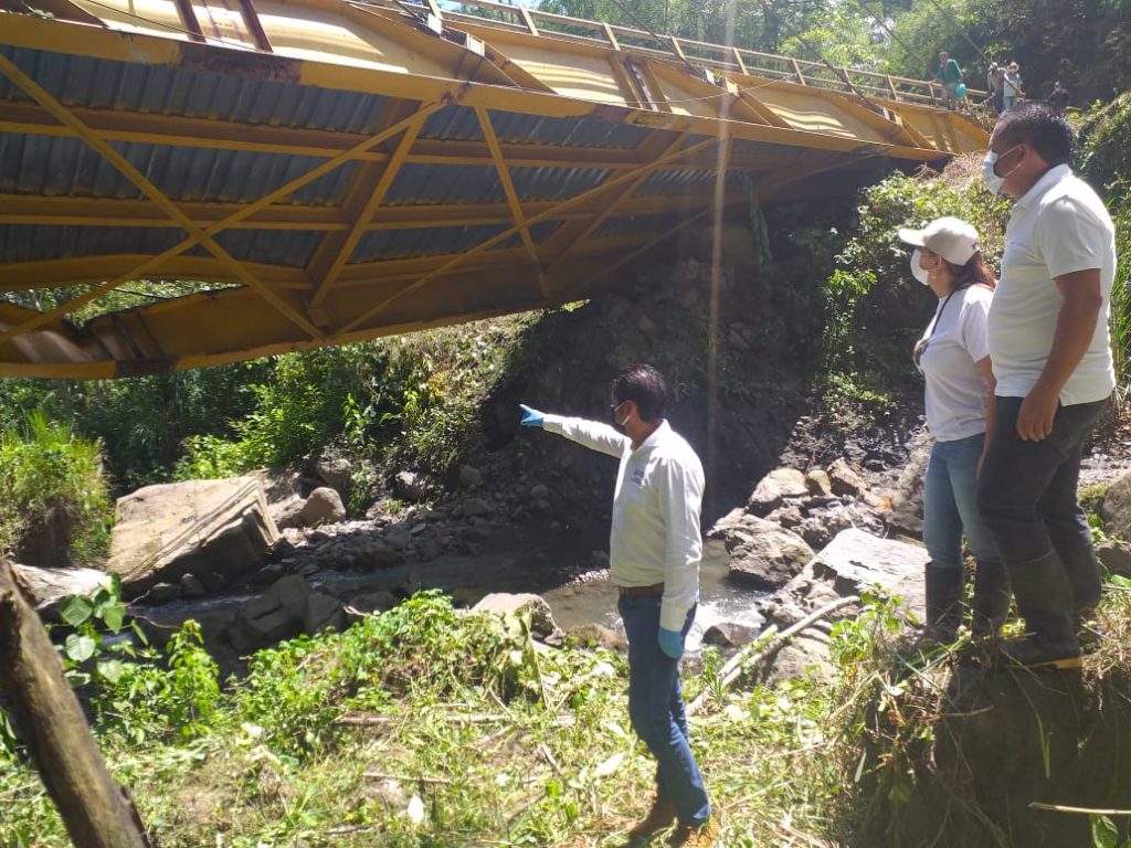 Con puente militar, se restablecerá paso vehicular en quebrada La Locha, jurisdicción de Maripí