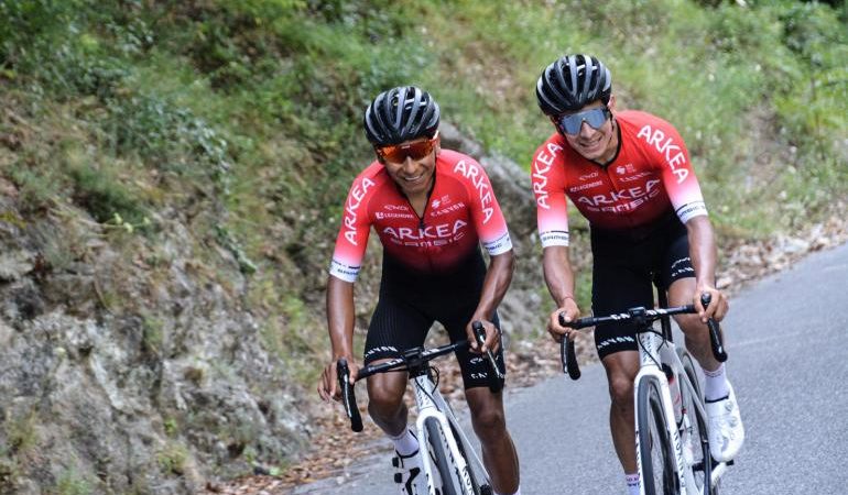 Nairo y Dáyer Quintana entrenan por los alrededores de Mónaco.