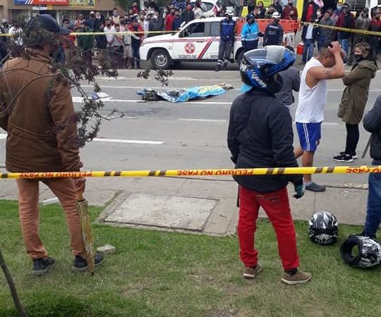 Accidente sector los Hongos en Tunja, cobra la vida de un joven