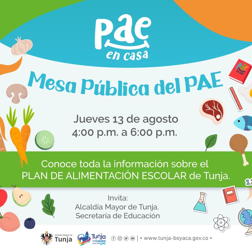 Primera Mesa Pública  Programa de Alimentación Escolar