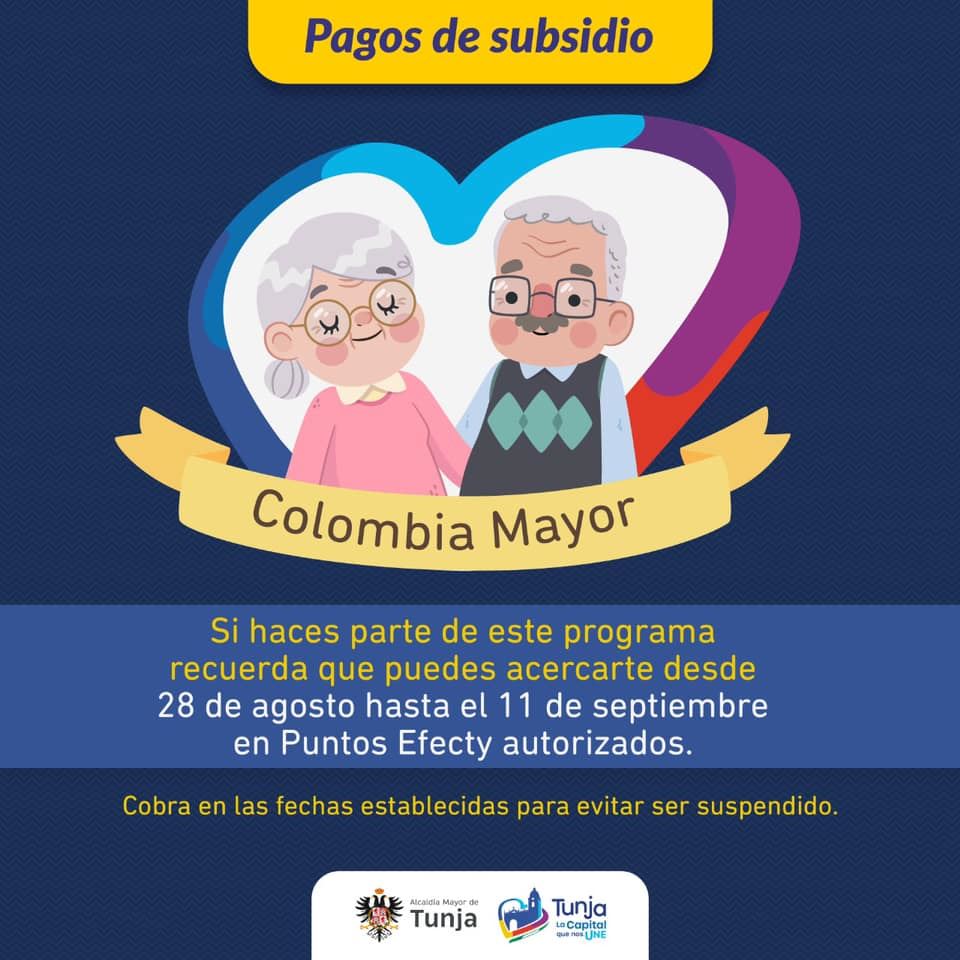 Conozca las próximas fechas de pago para el programa”Colombia Mayor”