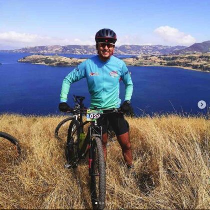 El gerente de Lotería de Boyacá, sufrió accidente en  su bicicleta