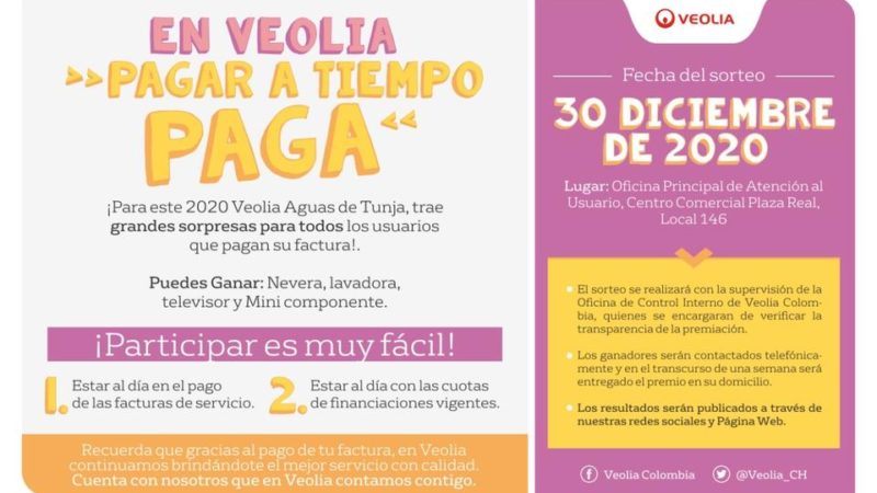 En Veolia  “Pagar a tiempo Paga”