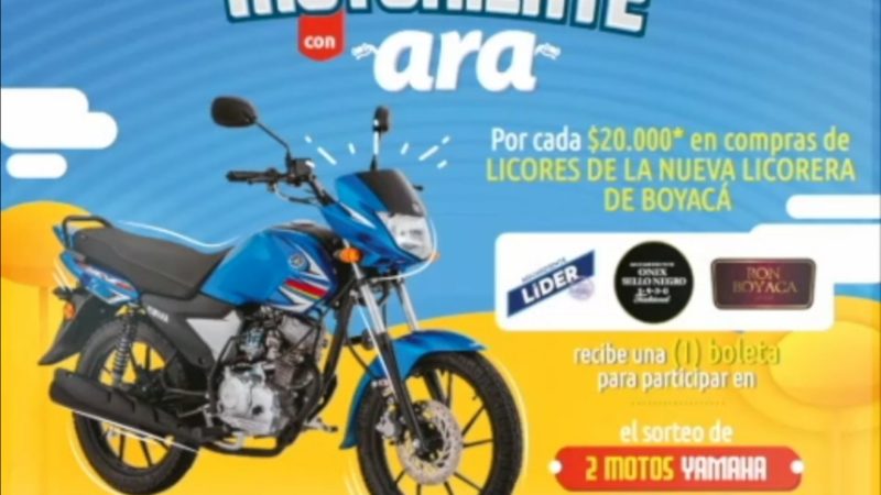 NLB, sortea 2 motos Yamaha, por cada 20 mil pesos en compra de licores.