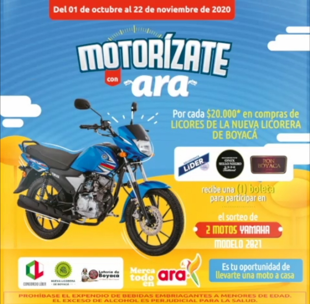 NLB, sortea 2 motos Yamaha modelo 2021, por compras desde $20.000, ¡Participa hasta el 22 de noviembre!
