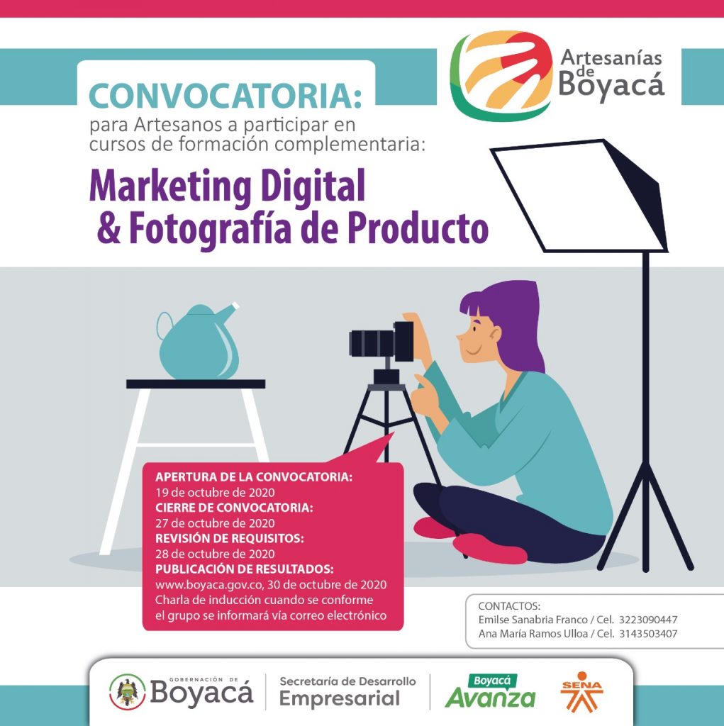 Artesanos se capacitarán en Marketing Digital y Fotografía de Producto