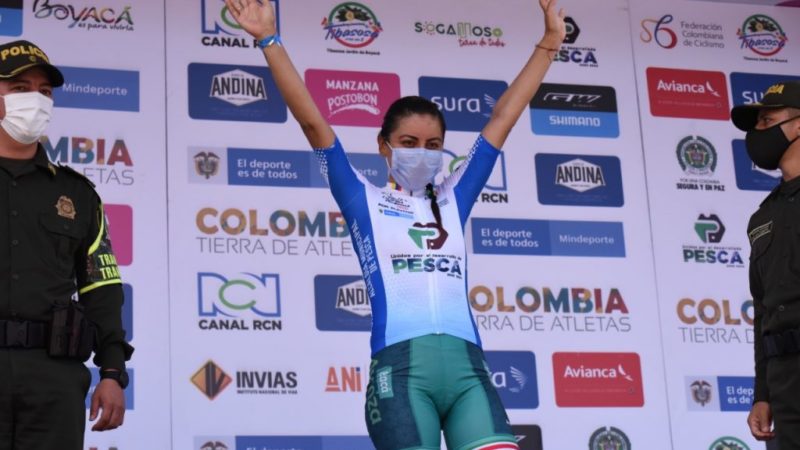 Lorena Colmenares se mantuvo segunda en la general de la Vuelta a Colombia Femenina