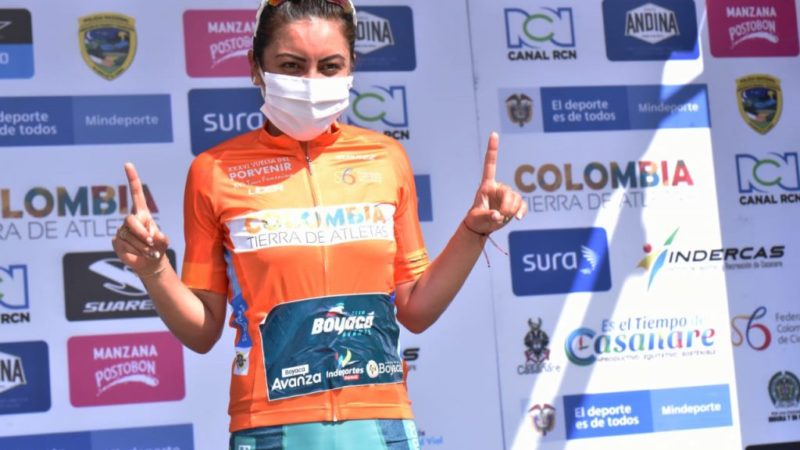 Lorena Colmenares es nueva líder, luego de ganar la etapa reina del Tour Femenino