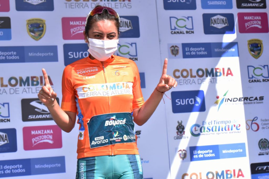 Lorena Colmenares es nueva líder, luego de ganar la etapa reina del Tour Femenino