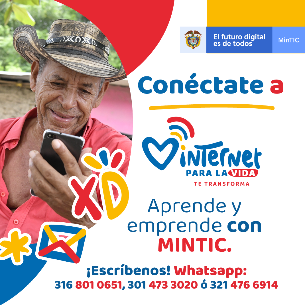 ¡Aprende y emprende con Internet para la Vida! campaña de MINTIC