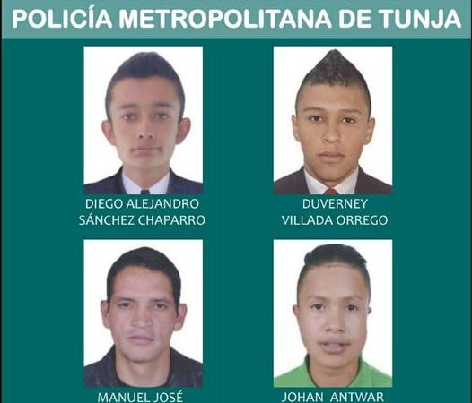 Policía Metropolitana de Tunja dio a conocer los más buscados de la ciudad.