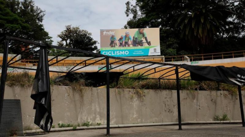El velódromo Cochise Rodríguez de Medellín, se encuentra en abandono.