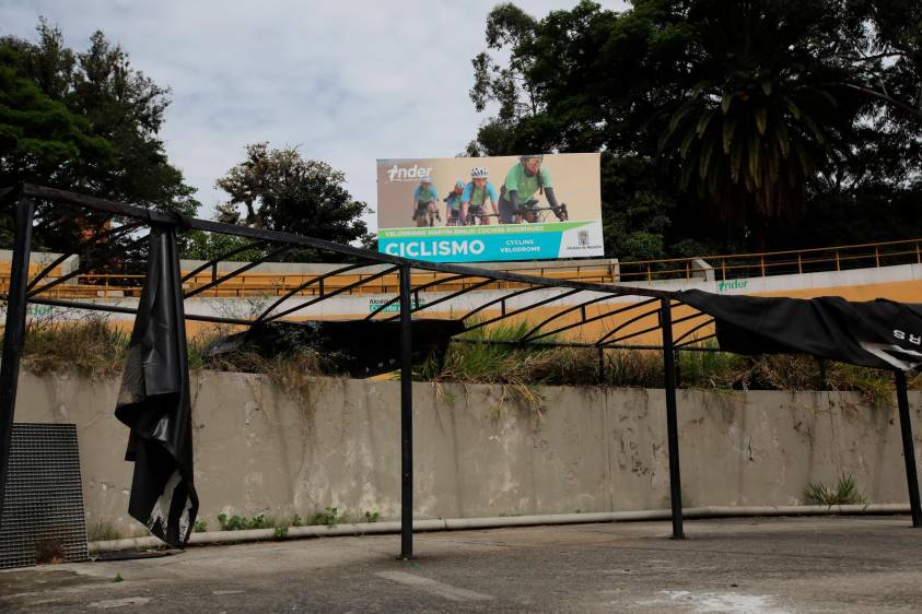 El velódromo Cochise Rodríguez de Medellín, se encuentra en abandono.