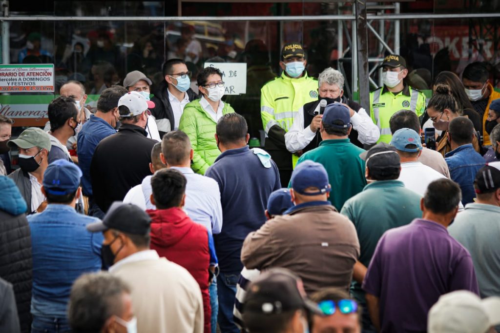 En Duitama, Gobernador  se reunió con participantes del Paro Nacional.