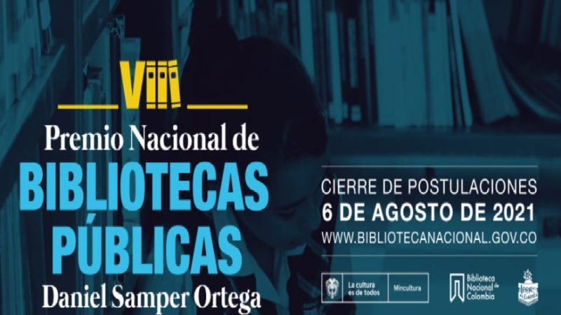 Abiertas postulaciones al Premio Nacional de Bibliotecas Públicas ‘Daniel Samper Ortega’