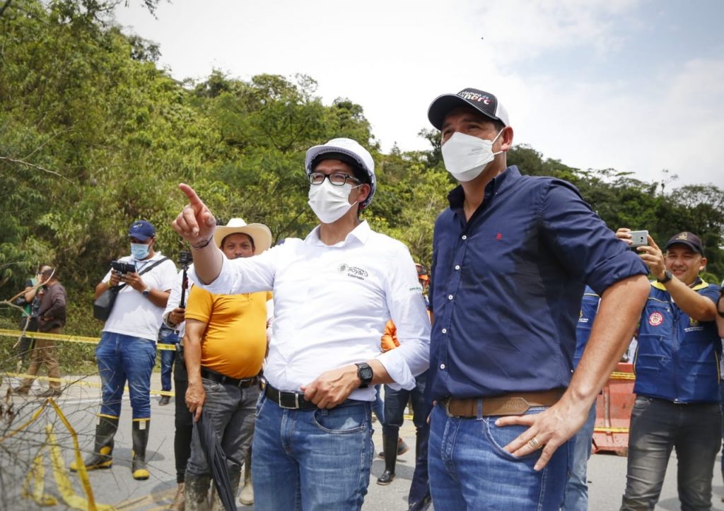 Gobernador de Boyacá suma esfuerzos para atender la emergencia ocasionada por el cierre de la vía Sogamoso – Aguazul