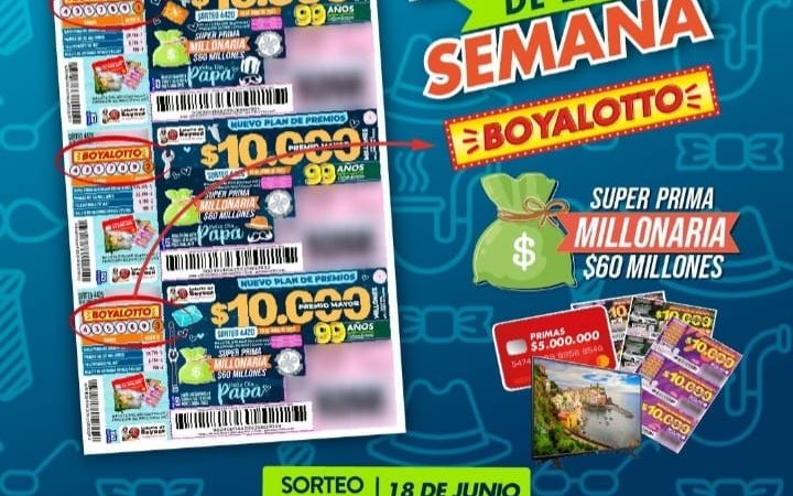 Billete de la semana de la lotería de Boyacá, hace homenaje a los padres de familia