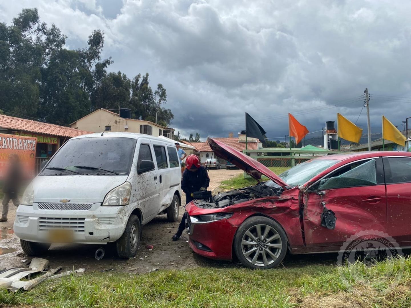 Accidente de tránsito en vías de Tunja