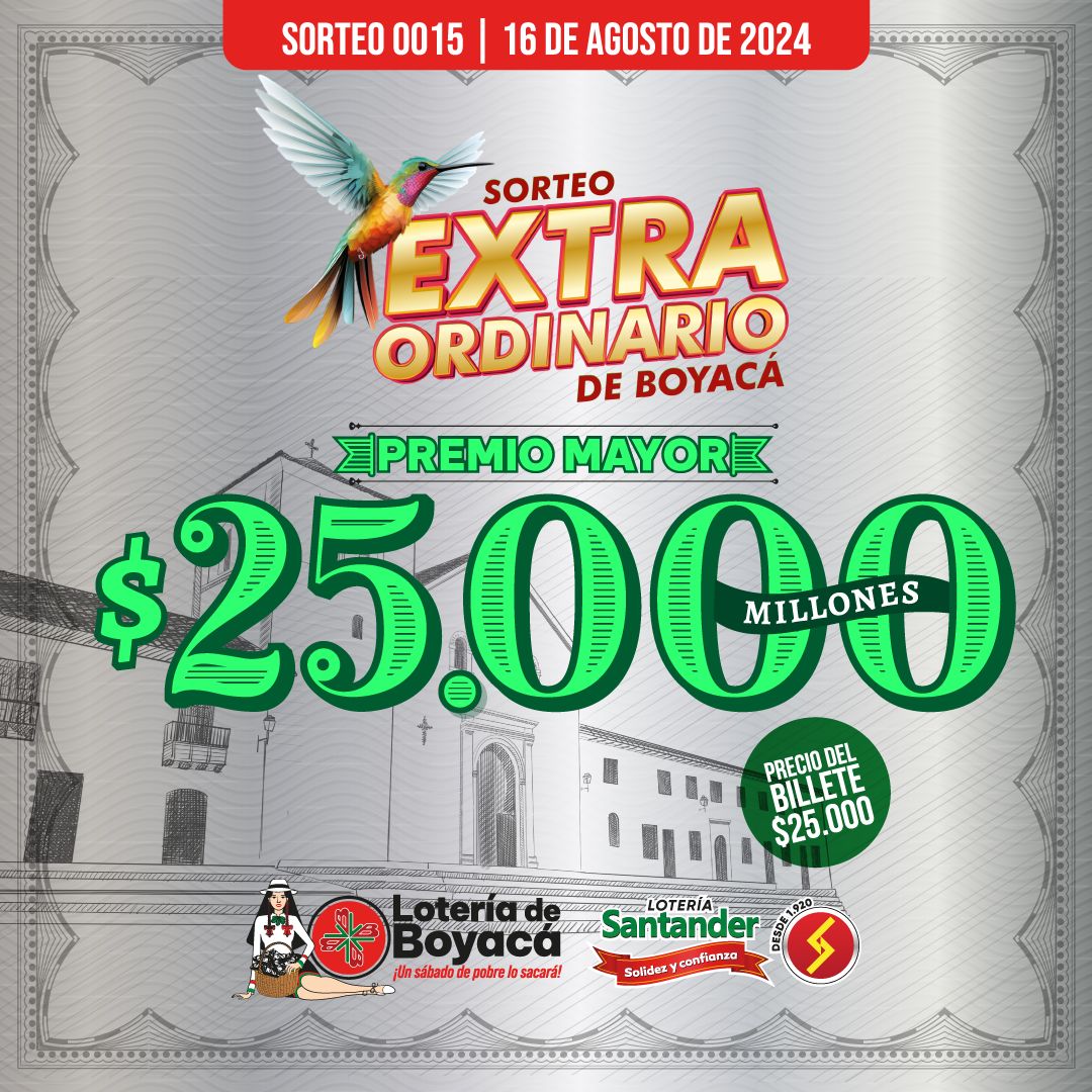 Lanzamiento del Sorteo Extraordinario de Boyacá con la Lotería Santander